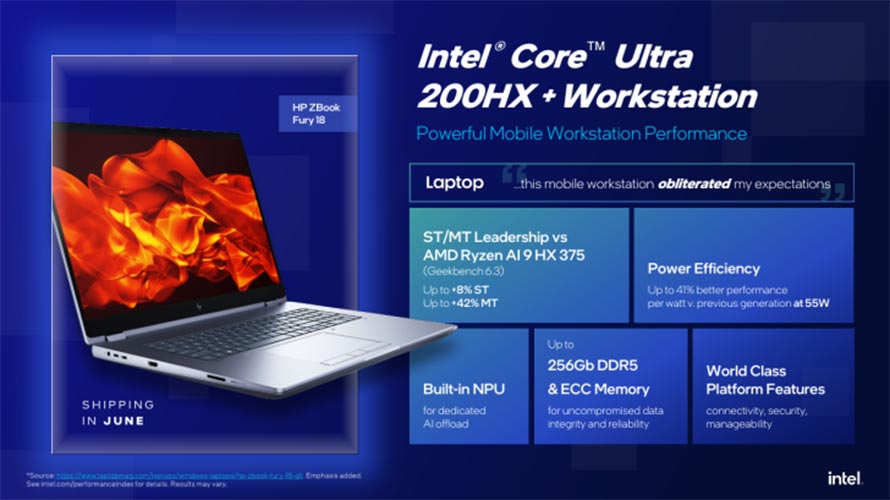 Intel Core Ultra 200HX
