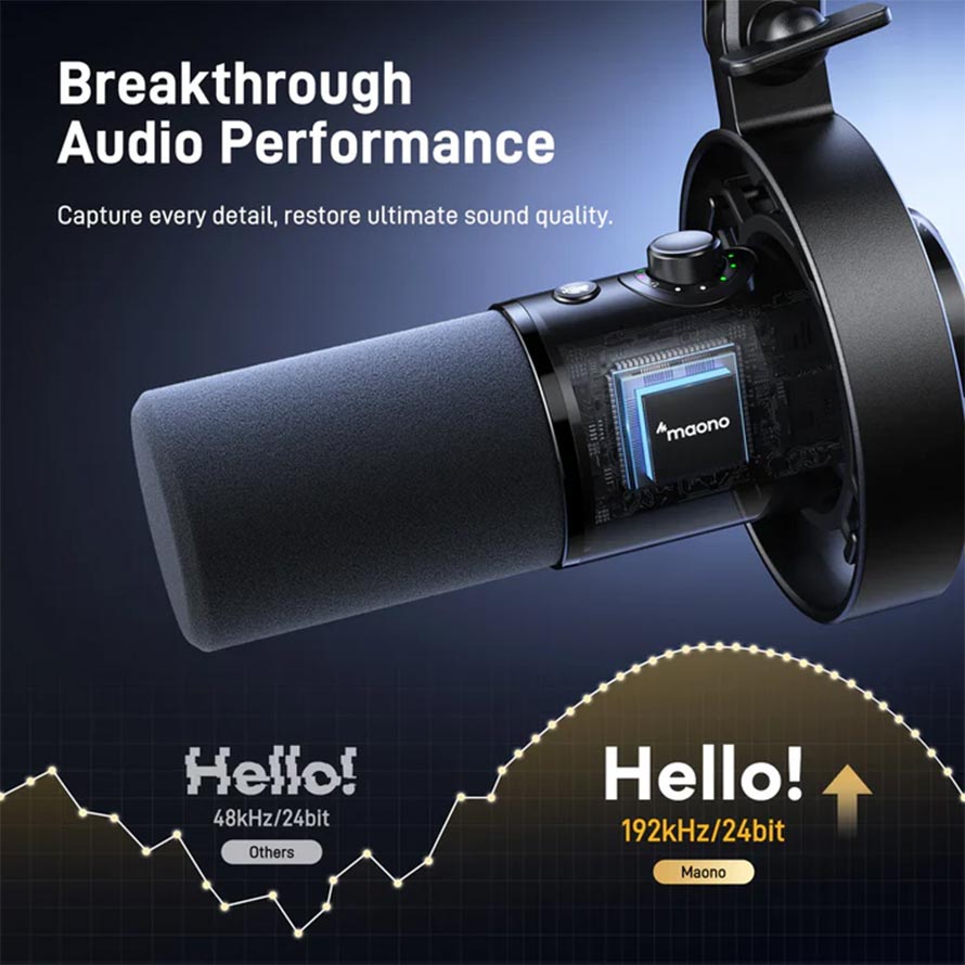 نقاط ضعف میکروفن Maono PD300X USB/XLR