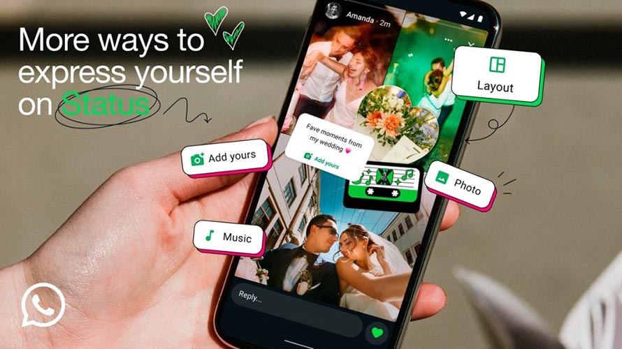 ابزار جدید واتساپ برای اشتراک گذاری عکس و موسیقی