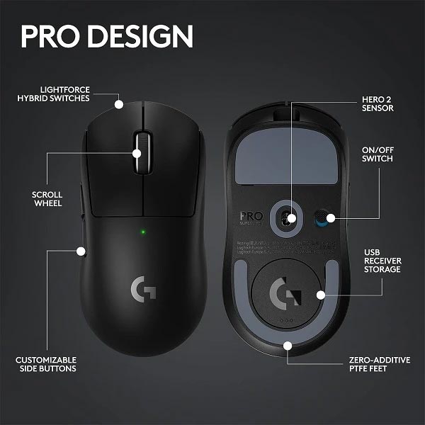 بررسی موس بی سیم PRO X SUPERLIGHT لاجیتک