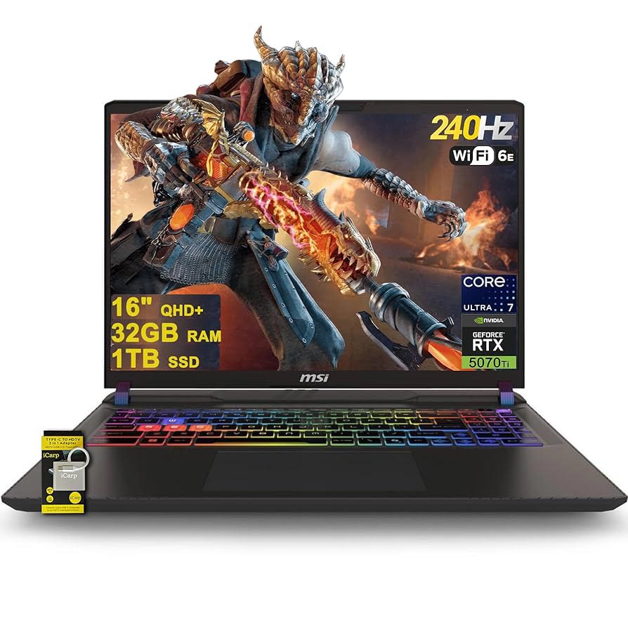 نقاط قوت و ضعف لپ تاپ msi vector 16 hx ai