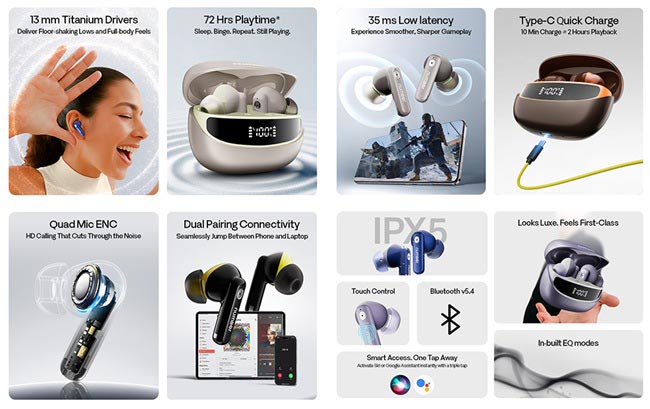 هدفون Number navo buds z1