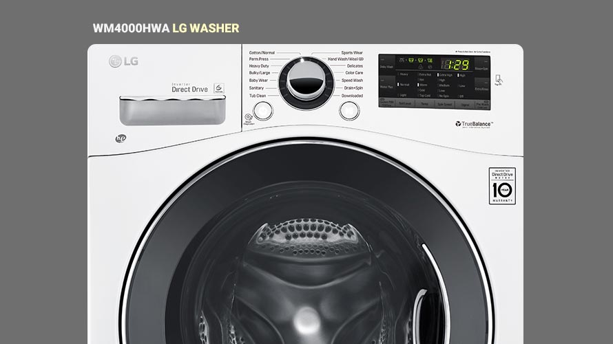 ماشین لباسشویی 8.5 کیلوگرمی ال جی مدل WM4000HWA