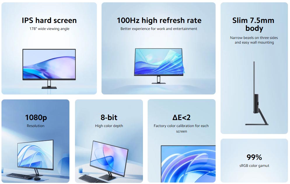 مانیتور شیائومی 27 اینچ مدل Xiaomi Monitor Desktop A27i